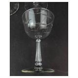 Libbey Leaves & Vines Etched Champagne Coupe Glasses - Set of 9
