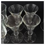 Clear Glass Stemware Assortment - 13-Pieces
