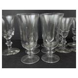Clear Glass Stemware Assortment - 13-Pieces