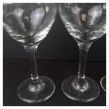 Clear Glass Stemware - 6-Piece Goblet & Wine Glass Set