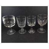 Crystal Glassware - 4 Glasses