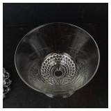 Anchor Hocking Beaded Sherbet Goblet - Duncan & Miller Teardrop Oyster Glass - Star-Etched Glass