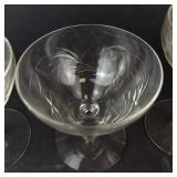 Etched Glasses - Assorted Stemware (Lot of 6)