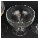 Etched Glasses - Assorted Stemware (Lot of 6)