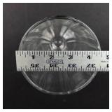 Clear Glass Goblet with Fluted Panel Bowl - Stemmed, Footed Dessert Glass