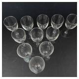 Clear Wine Glasses - 11-Piece Set