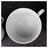 Sakura Gold Porcelain Mugs - 24K Gold Trim (Lot of 3)