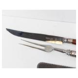 Washington Forge Sheffield England - Stainless Steel Carving Set & Vintage Serving Tools