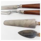 Washington Forge Sheffield England - Stainless Steel Carving Set & Vintage Serving Tools