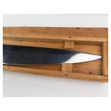 Stainless Austria Chef Knife - 9 in Blade, with Wooden Box