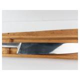 Stainless Austria Chef Knife - 9 in Blade, with Wooden Box