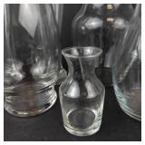 Clear Glass Vases (Lot of 11)