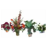 Four Faux Plants