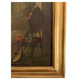 Antique Framed Print "A Musical Interlude" by Louis Jambor