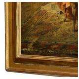 Antique Framed Print "A Musical Interlude" by Louis Jambor