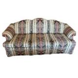 Sturdy Camelback Upholstered Sofa