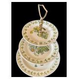Poppytrail by Metlox "Happy Time" Three Tiered Serving Dish