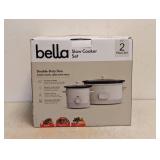 BELLA SLOW COOKER 2 PIECE SET
