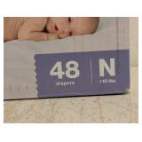 NEW HONEST CLEAN CONSCIOUS DIAPERS SIZE N 48 CT