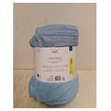 NEW MAINSTAYS TEAL ZIGZAG REVERSIBLE QUILT KING SIZE