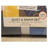 NEW LEGO QUILT AND SHAM SET FULL/TWIN
