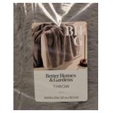 NEW BHG THROW BLANKET GRAY