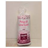 NEW POLY-FIL LOW-LOFT QUILT BATTING QUEEN LARGE