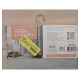 NEW TOWN & COUNTRY WOVEN SHOWER CURTAIN GREEN