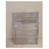 NEW MAINSTAYS LARGE DEEP ORGANIZING BINS SET 4PC
