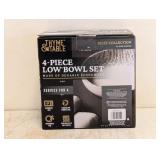 NEW THYME & TABLE RILEY COLLECTION 4PC. LOW BOWL SET