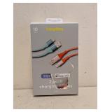 NEW HAYDAY 10FT. CHARGING CABLES FOR IPHONE/IPAD 2PK
