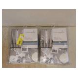 (2) NEW CURTAIN WORKS ONE ROD POCKET FLIPPABLE PANEL WATERCOLOR FLORAL