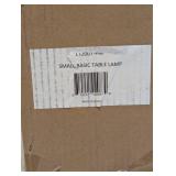 NEW SMALL BASE TABLE LAMP PURPLE