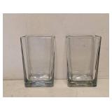 NEW LIBBEY CLEAR 6” VASES 2PK
