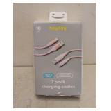 NEW HAYDAY 10FT. USB-A TO USB-C CHARGING CABLES 2PK
