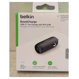 NEW BELKIN BOOST CHARGE USB-C CAR CHARGER