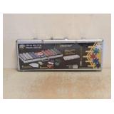 NEW FAT CAT TEXAS HOLD’EM POKER CHIP SET W/ DICE CUP & POKER TRAYS