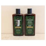 (2) NEW CREMO LIMITED RELEASE SPICED WOODS BODY WASH