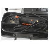 WEN 36704 4.2-Amp 3-3/8-Inch Plunge Cut Compact Circular Saw with Laser, Carrying Case. and three blades