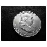 1951 S Franklin Half Dollar