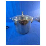 Hamilton Beach Panini Press & Gourmet Sandwich Maker, Stainless Steel Stock Pot with Lid