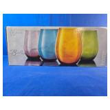 (2) Sets of 4 Stemless 16oz. Wine Glasses