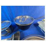 Lot of Assorted Cooking Pans, Serving Dishes and Kitchen Items