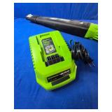 Greenworks 40V Leaf Blower/Sweeper, 150 MPH / 135 CFM, Lightweight, Quiet, with 2.0 Ah Battery and Charger, Perfect for Residential Lawn Care, Leaf Blowing Debris, Dust, Light Snow, and More