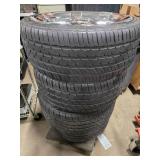 (4) 235/35ZR20 Tires on 20" 7 Spoke Chrome Wheels