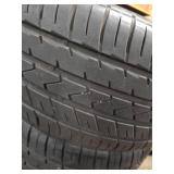 (4) 235/35ZR20 Tires on 20" 7 Spoke Chrome Wheels