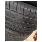 (4) 235/35ZR20 Tires on 20" 7 Spoke Chrome Wheels