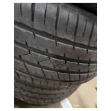 (4) 235/35ZR20 Tires on 20" 7 Spoke Chrome Wheels