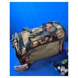 (2) Camo Duffle Bags and Light