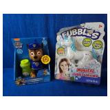 New Paw Patrol Bubble Blower/ Unicorn Musical Bubble Blower